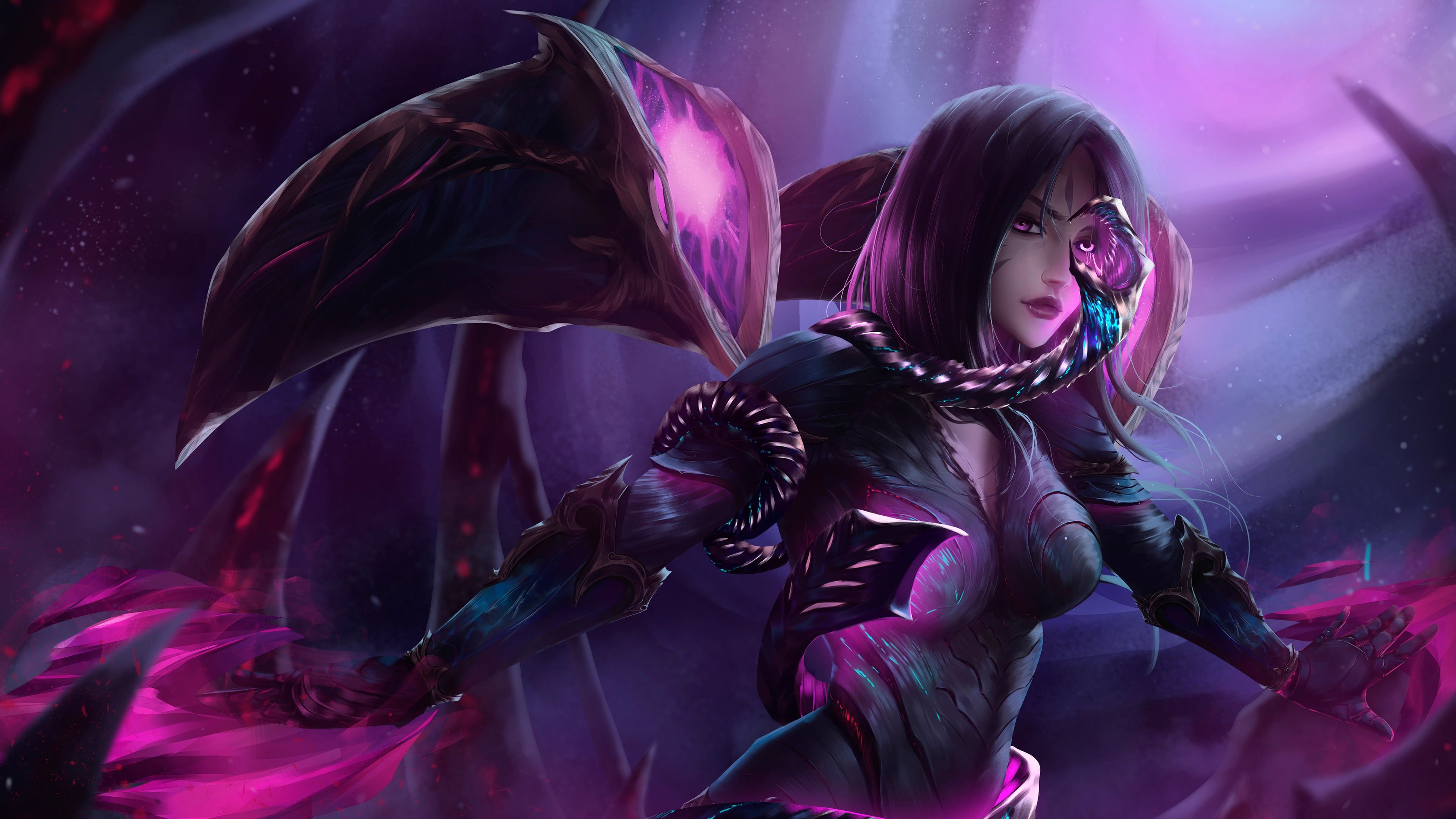 3840x2160 Kaisa Corrupted League of Legends Wallpaper 4K for Desktop