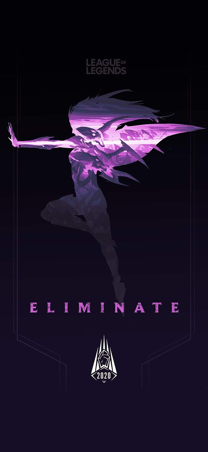800x1733 Kaisa Worlds, league of legends, riot games, HD phone wallpaper