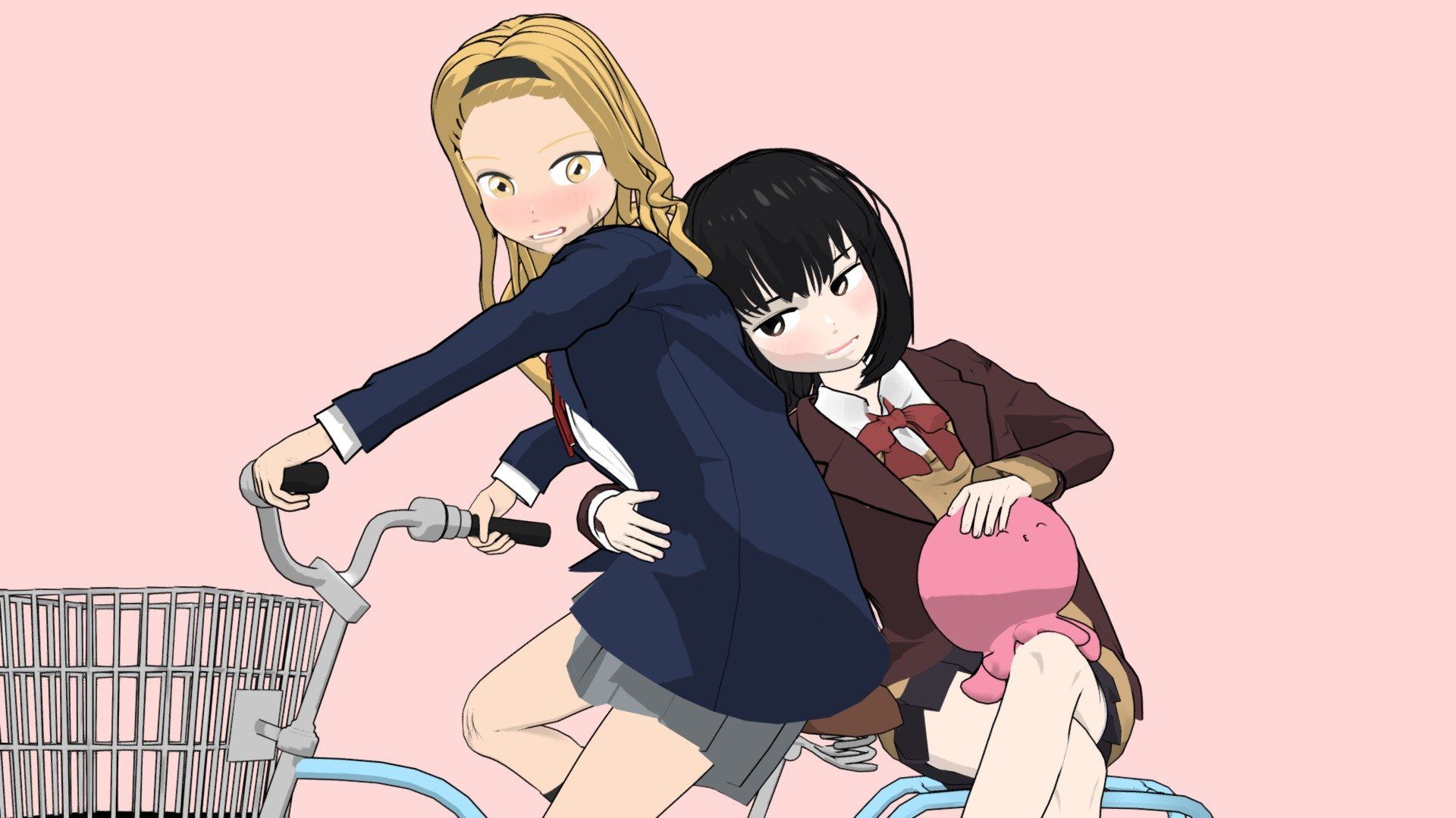 1920x1080 takopi's original sin & Shizuka model by MocktailLover [1e62c9d]