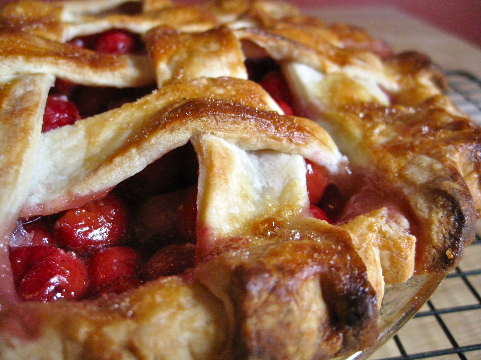 1600x1200 Sour Cherry Pie. Savory Salty Sweet