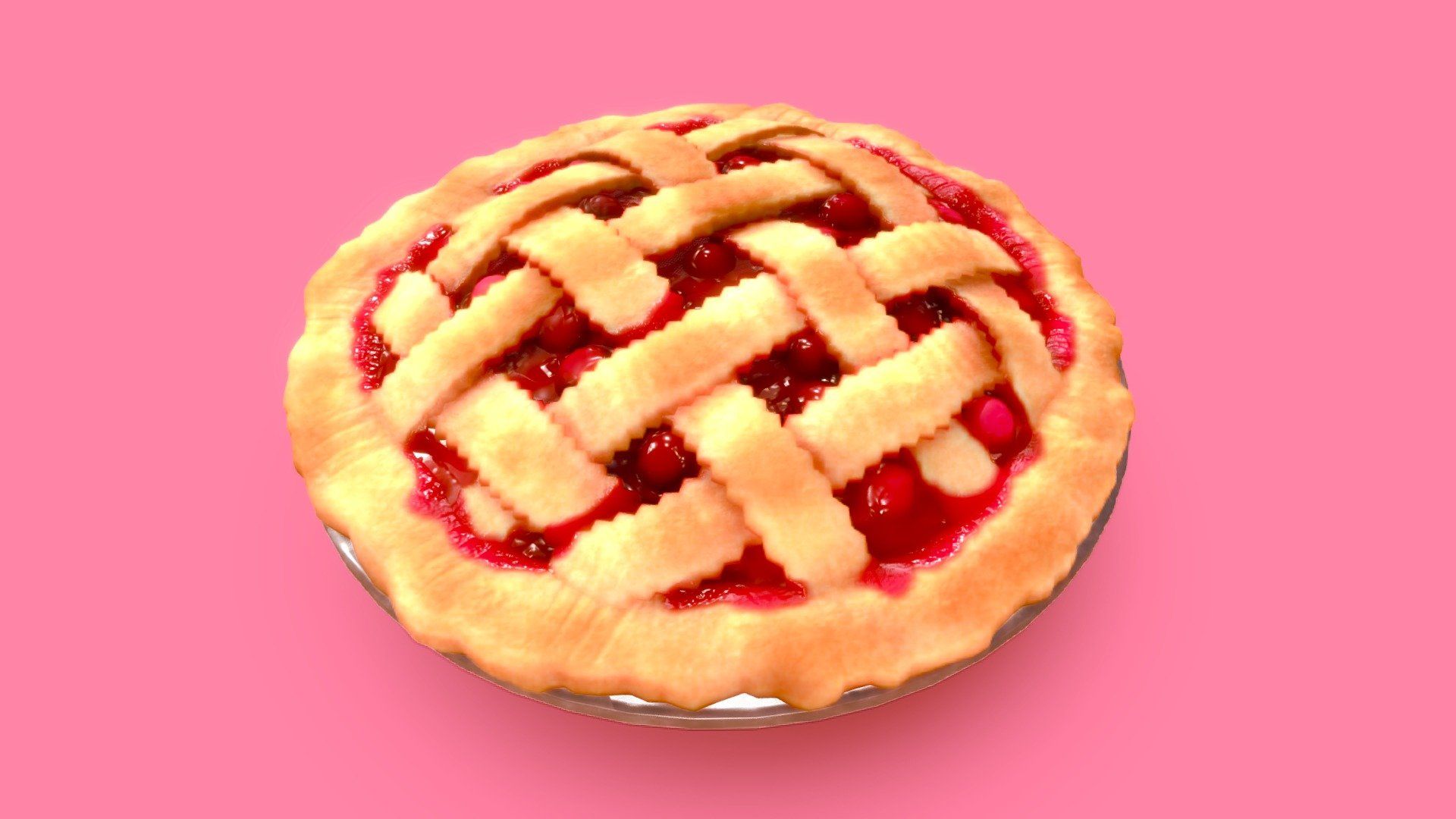 1920x1080 Photorealistic Cherry Pie model by L3X [c52ec52]