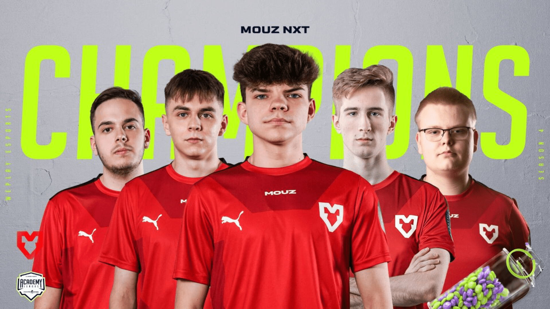 1920x1080 MOUZ NXT becomes the winner of WePlay Academy League Season 4. WePlay Esports Media Holding