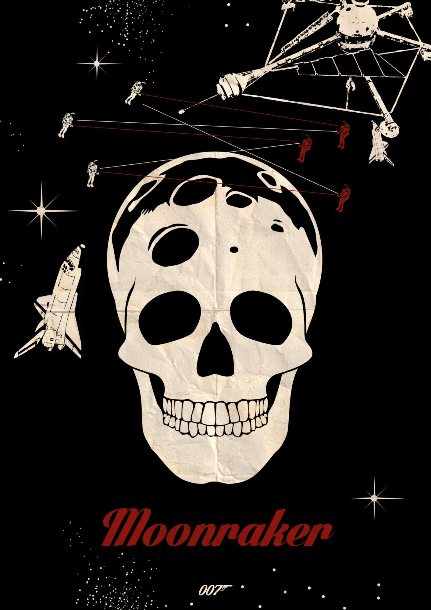 1414x2000 James Bond 'Skull' Collection By Chris Wykes. Poster By Cawykes