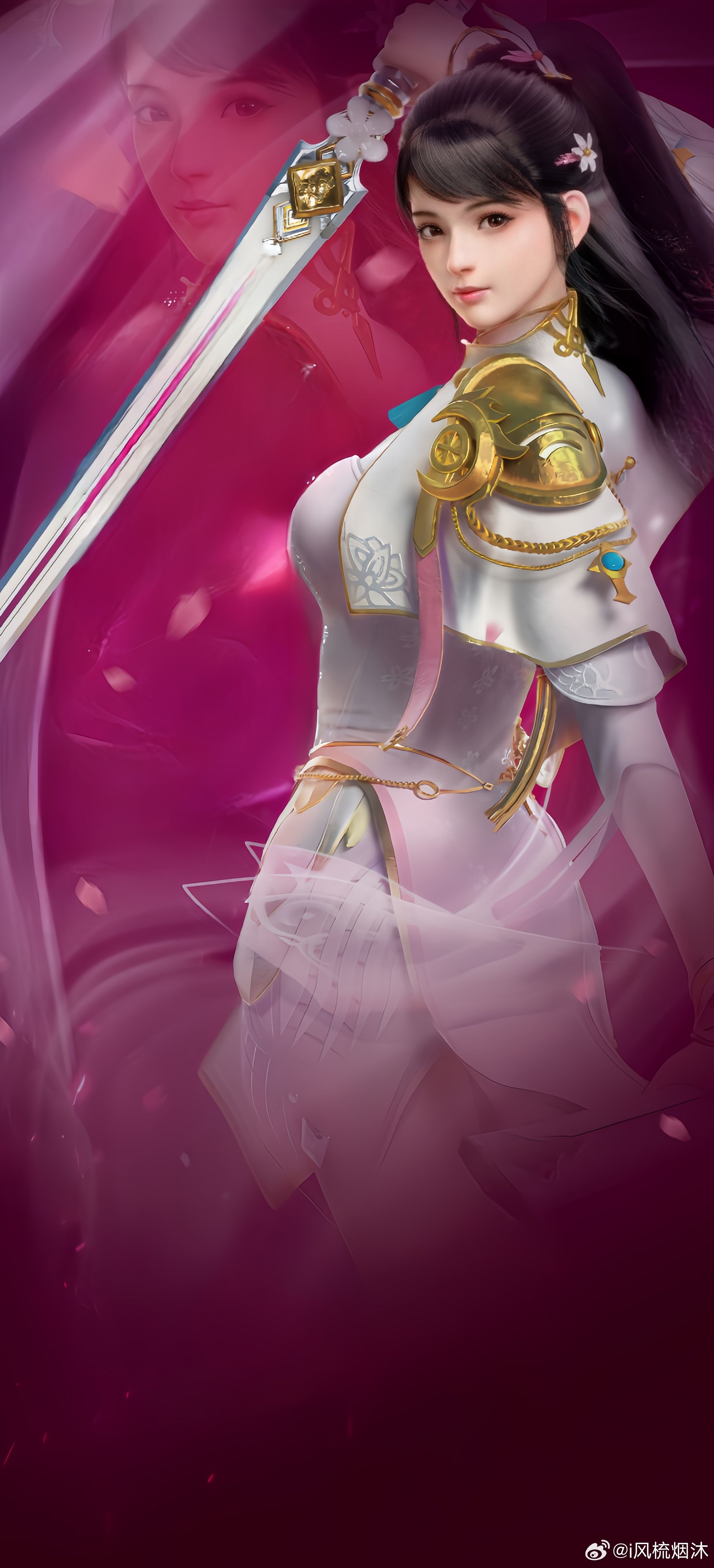 2332x5120 Concept art Cang Yue new outfit ( Against The Gods Season 2)