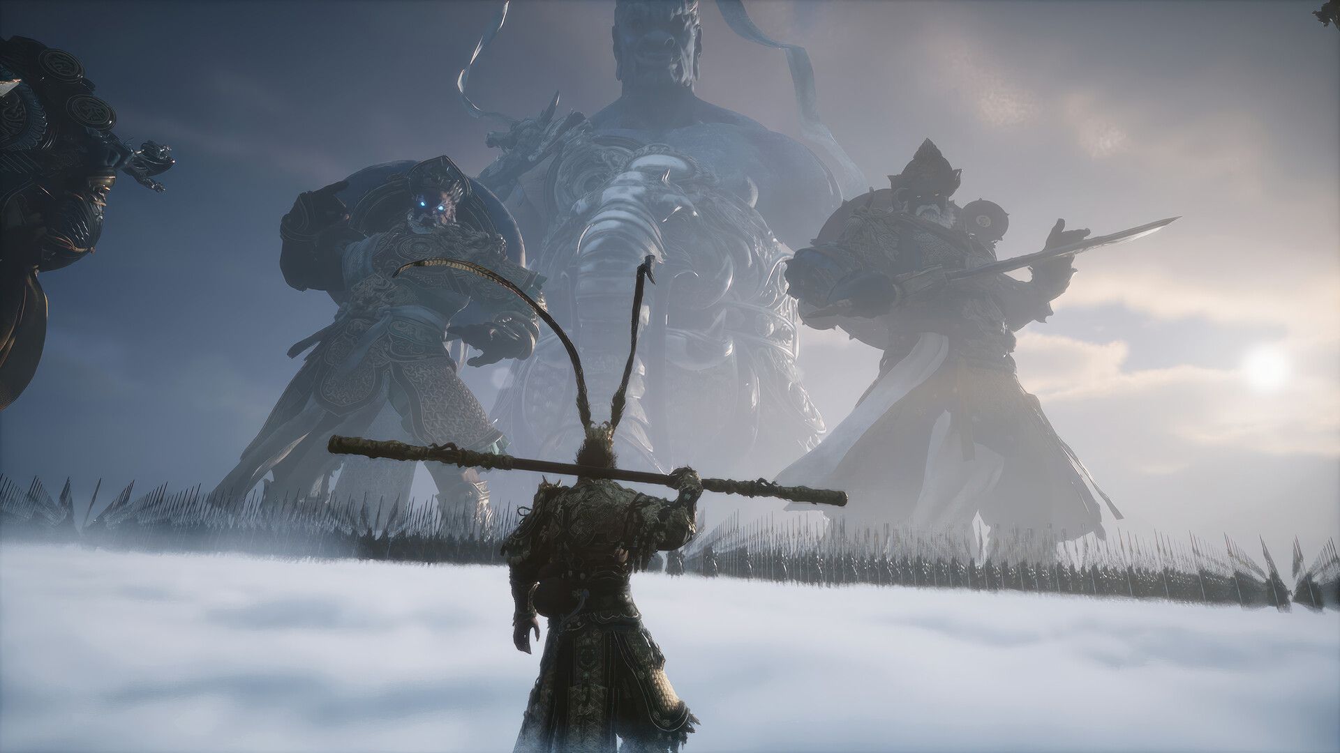 1920x1080 Black Myth Wukong vs. Ancient Gods 4K Wallpaper HD PC a