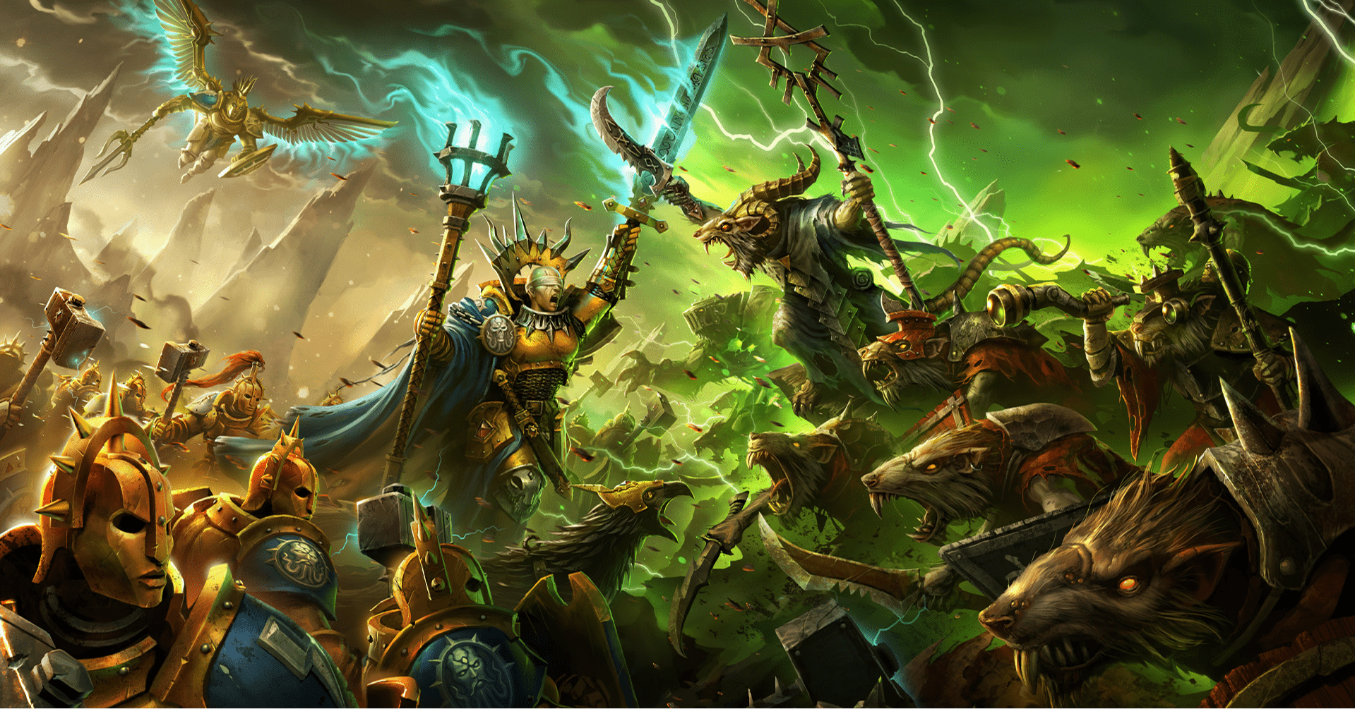 1919x1005 with 40k on the horizon, for the love of the gods also make total war age of sigmar