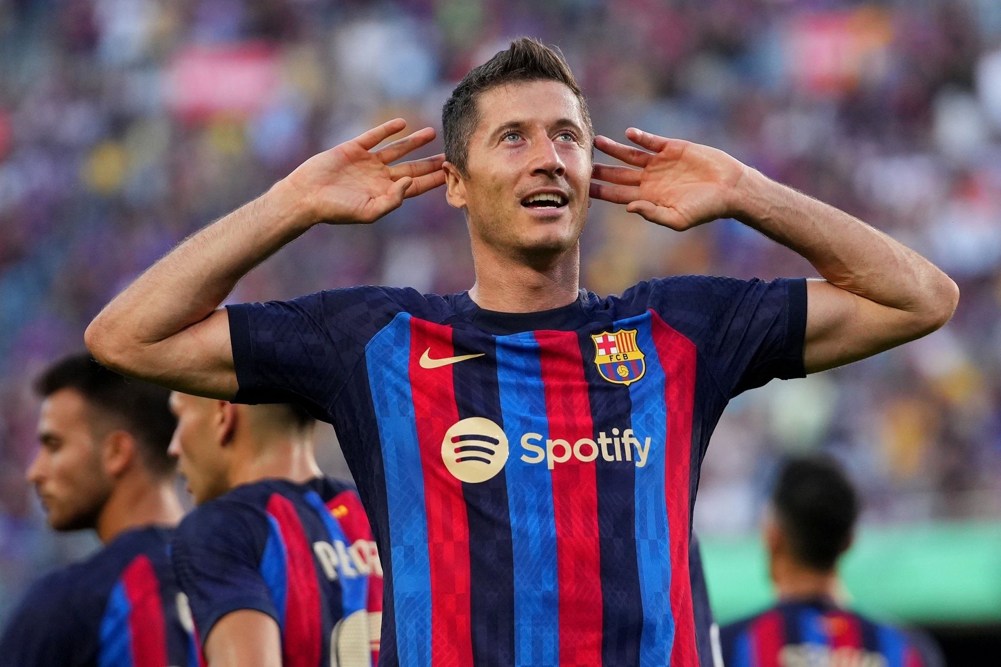 2048x1365 Lewandowski Barça Wallpaper