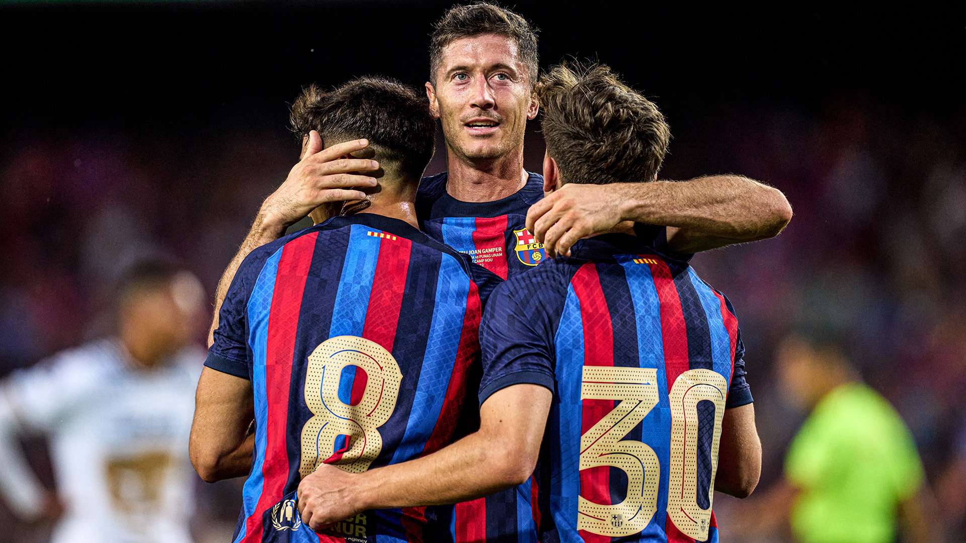 1920x1080 WATCH: Lewandowski's dazzling flick sets up Pedri goal for Barcelona in Joan Gamper Trophy
