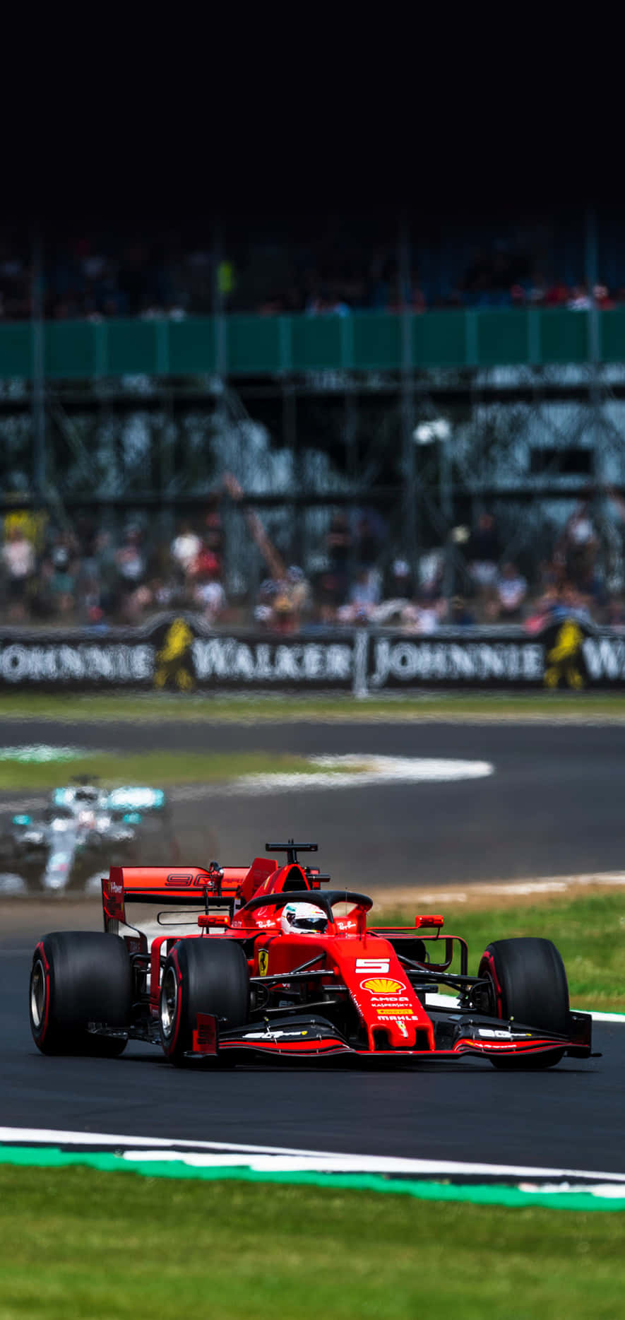 885x1868 Download Ferrari F1 Car Ready to Take the Track Wallpaper