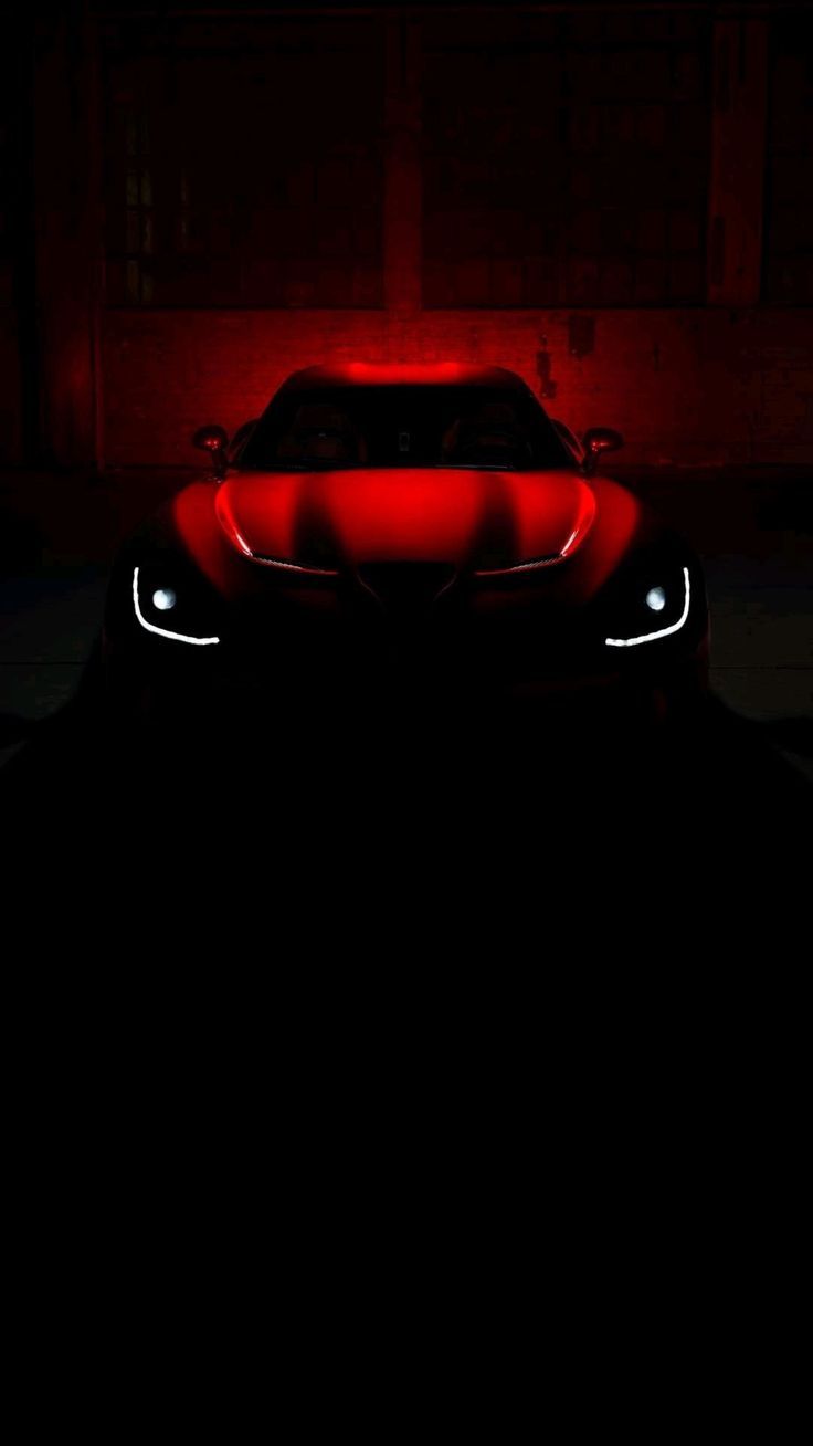 736x1308 Black Red Car Wallpaper