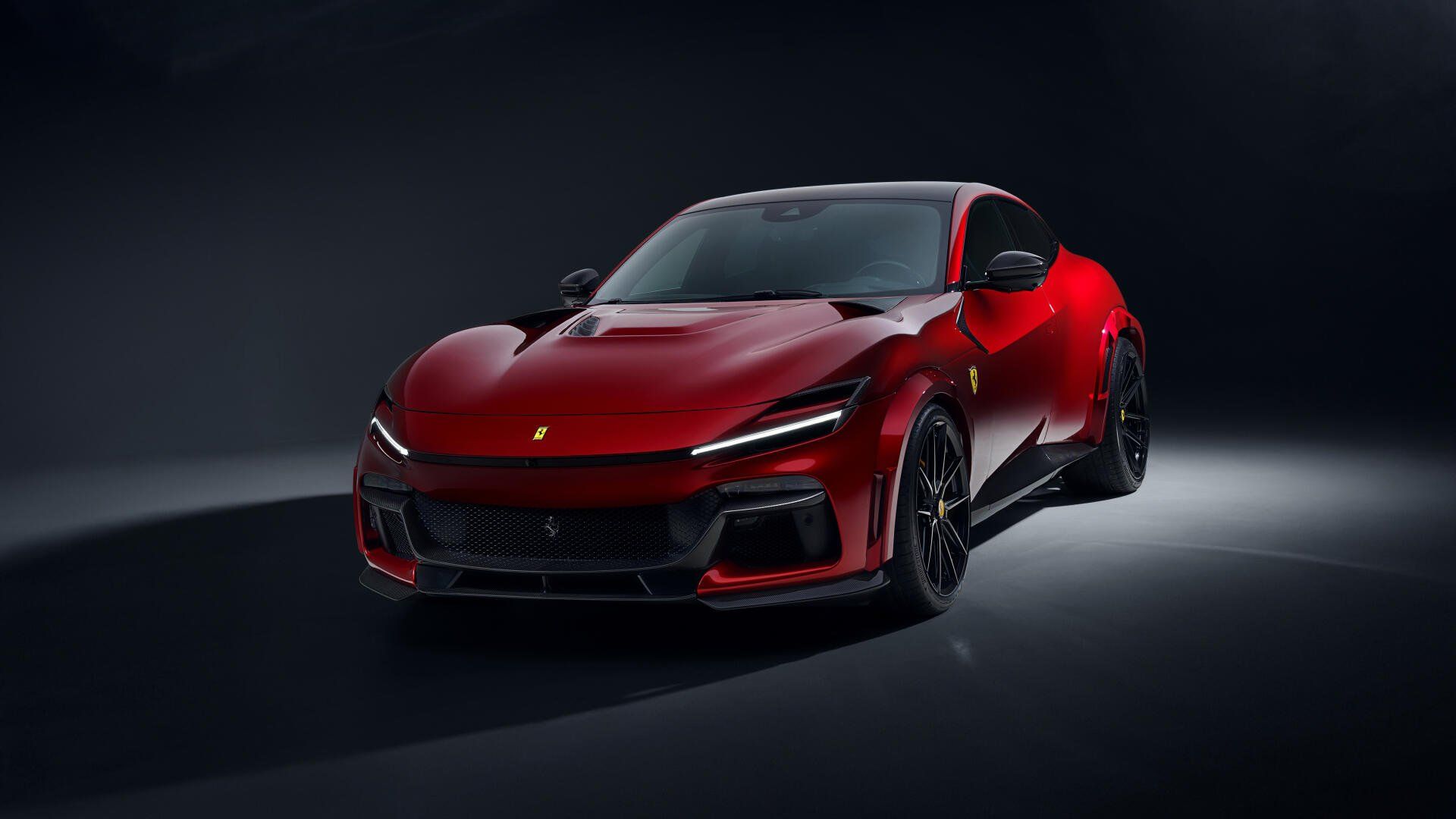 1920x1080 Stunning Ferrari Purosangue: 4K Ultra HD Wallpaper of a Red Marvelx2880