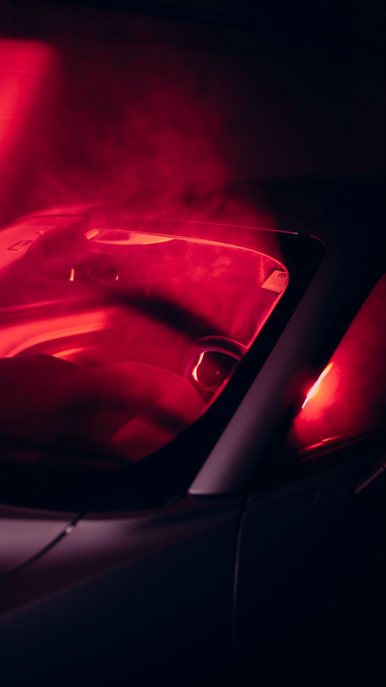 1350x2400 Download wallpaper 1350x2400 car, smoke, light, red iphone 8+/7+/6s+/for parallax HD background