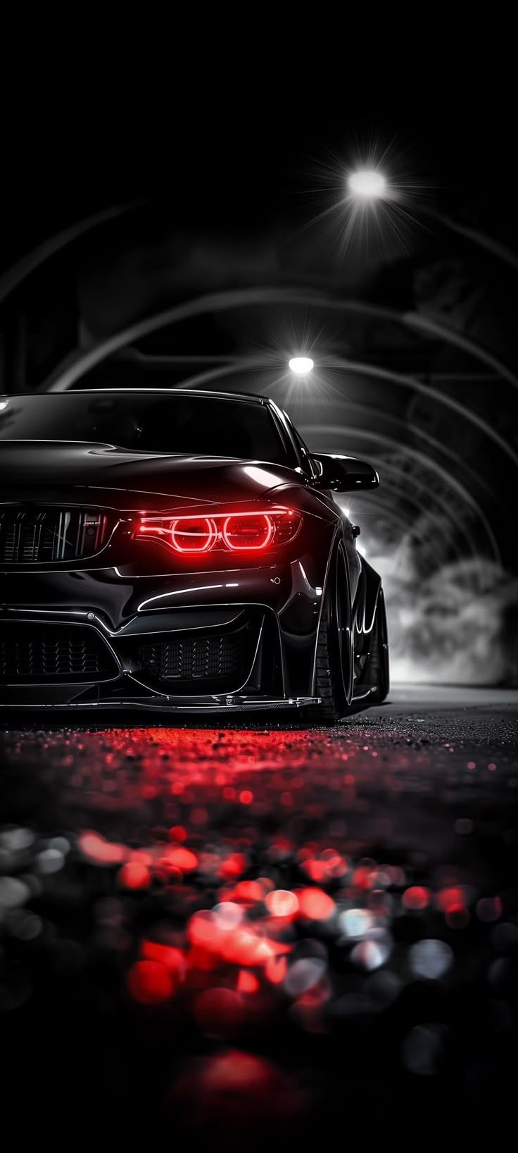 736x1636 Car iPhone Wallpaper. Black sports car in tunnel at night, Car enthusiast wallpaper ideas, Luxury