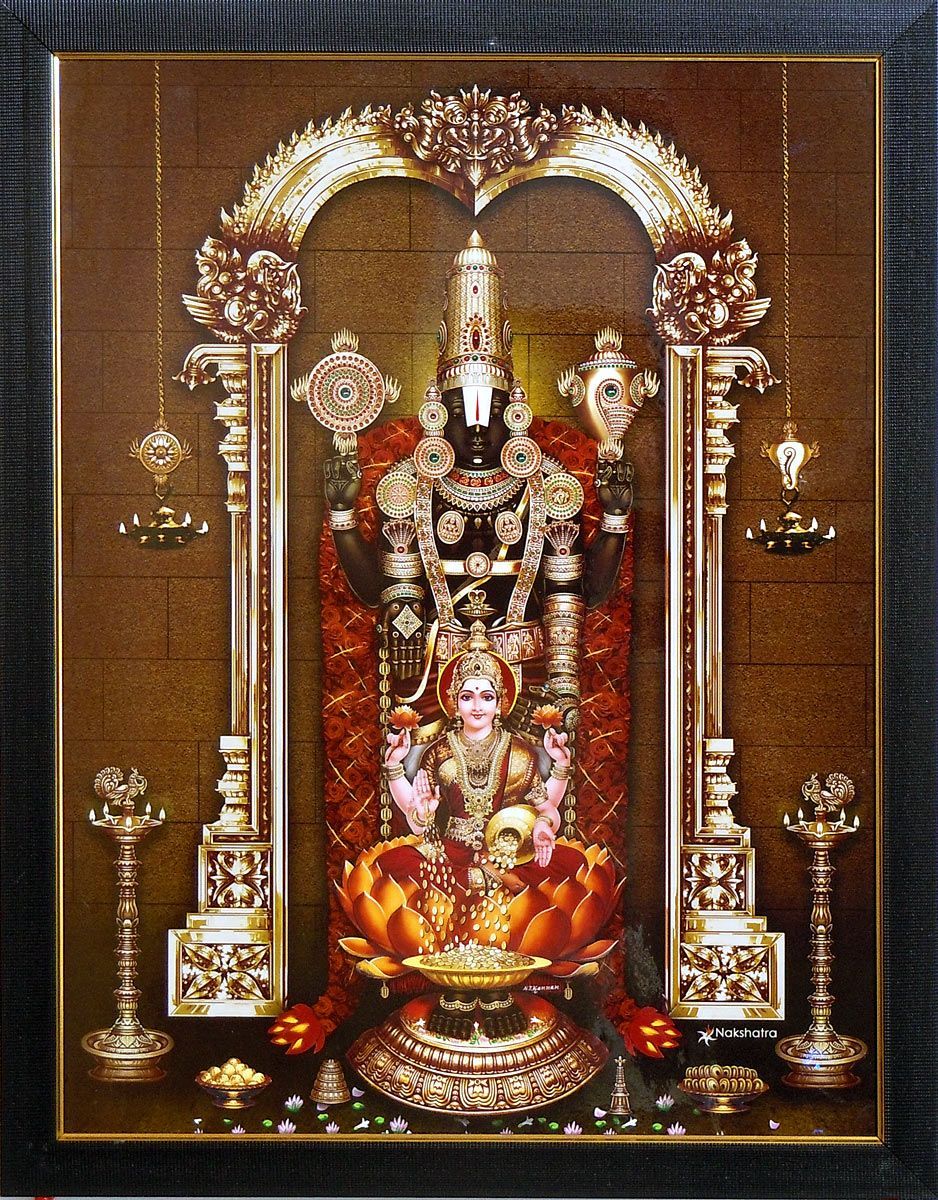 938x1200 Lord Balaji with Lakshmi