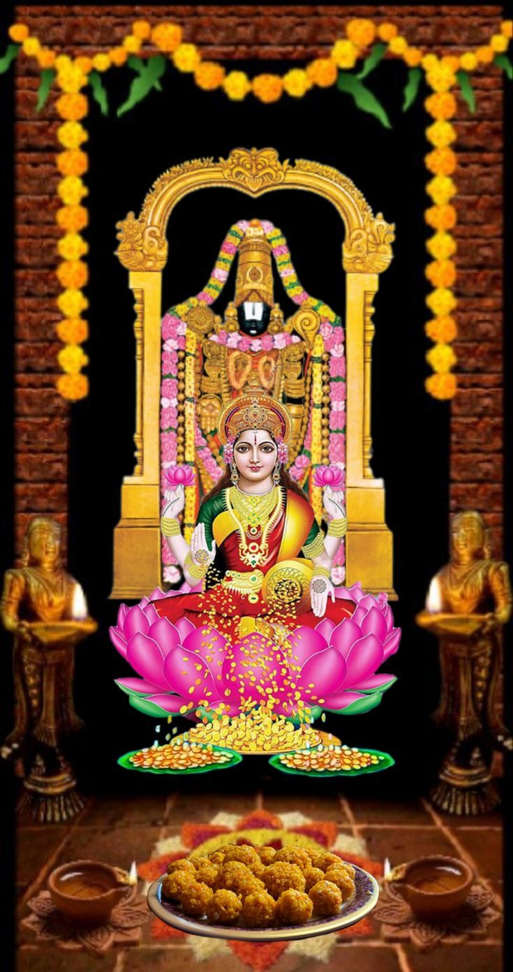 735x1392 Lakshmi balaji image. Laxmi balaji HD wallpaper, Hindu gods, Shri