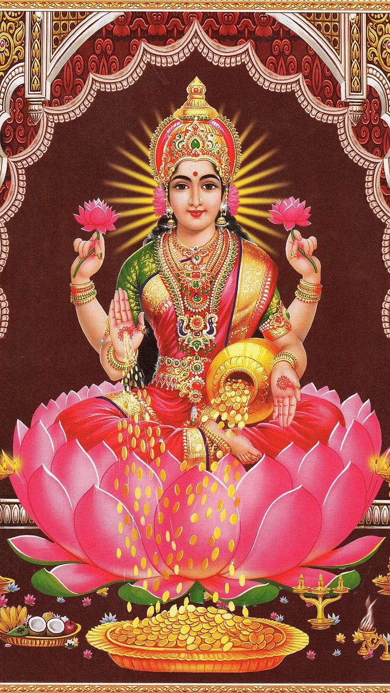 800x1422 Lakshmi Devi, goddess, lord, god, HD phone wallpaper