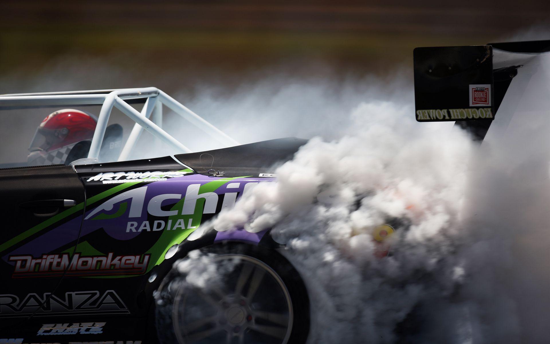 1920x1200 Racing Smoke Wallpaper. HD Car Wallpaper