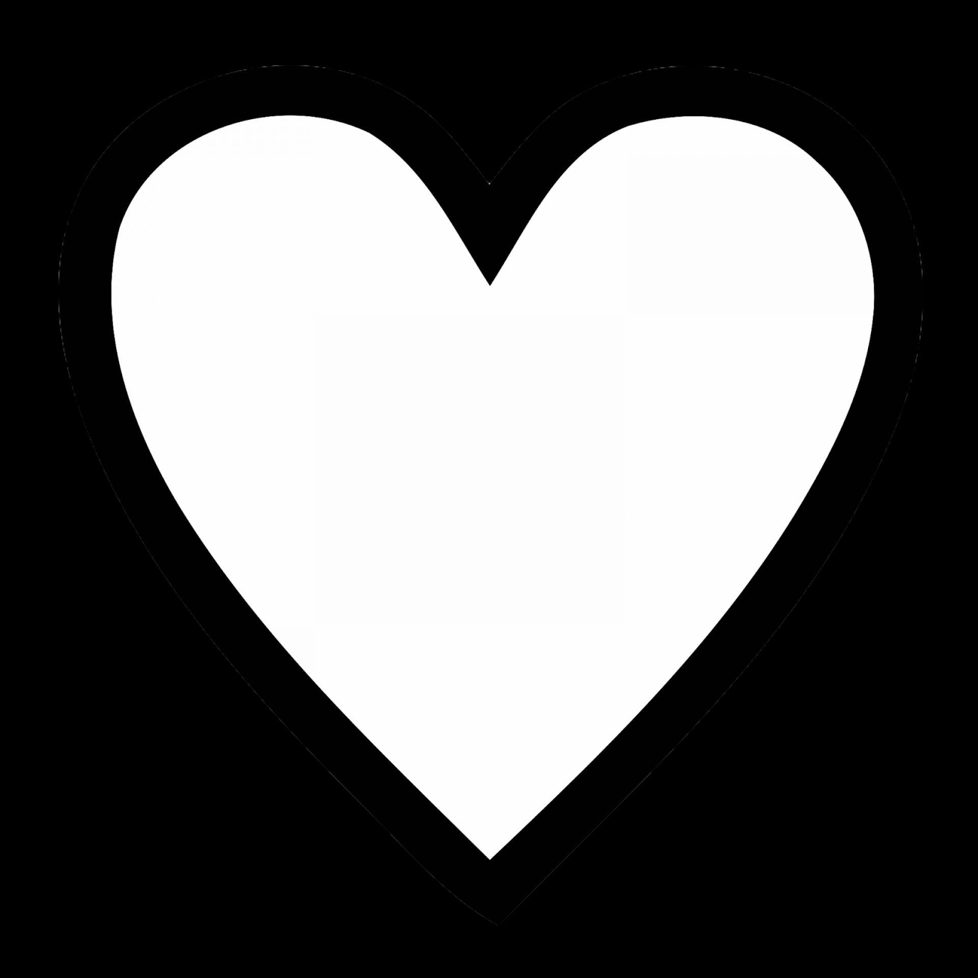 1920x1920 Black And White Heart Wallpaper