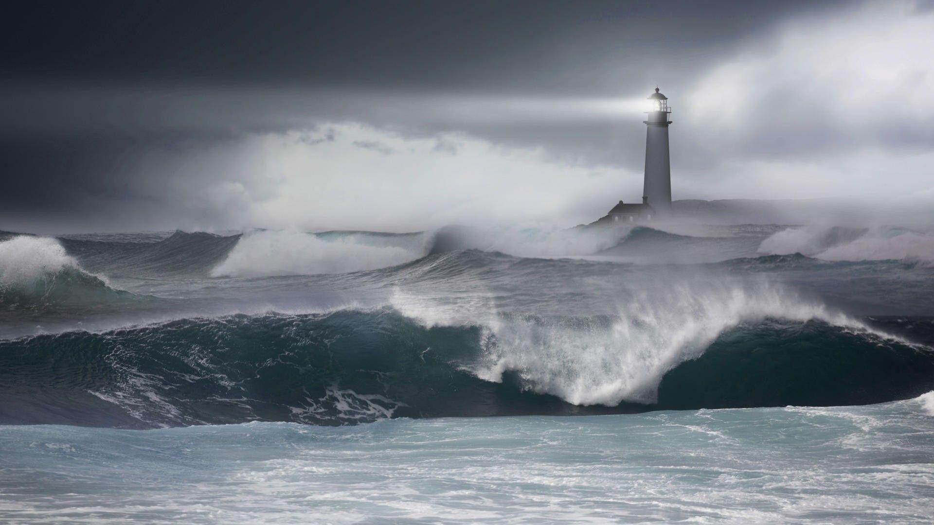 1920x1080 Stormy Ocean Wallpaper