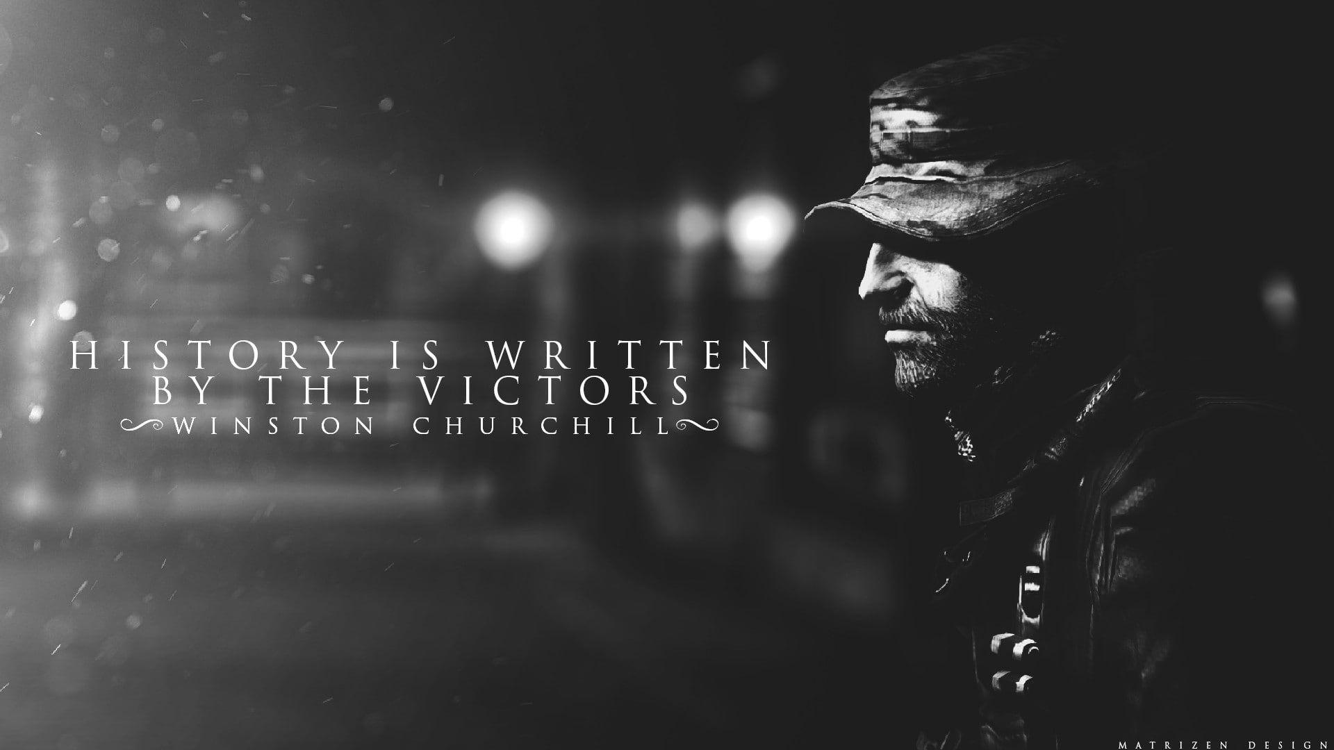 1920x1080 quote Call of Duty Winston Churchill Call of Duty 4: Modern