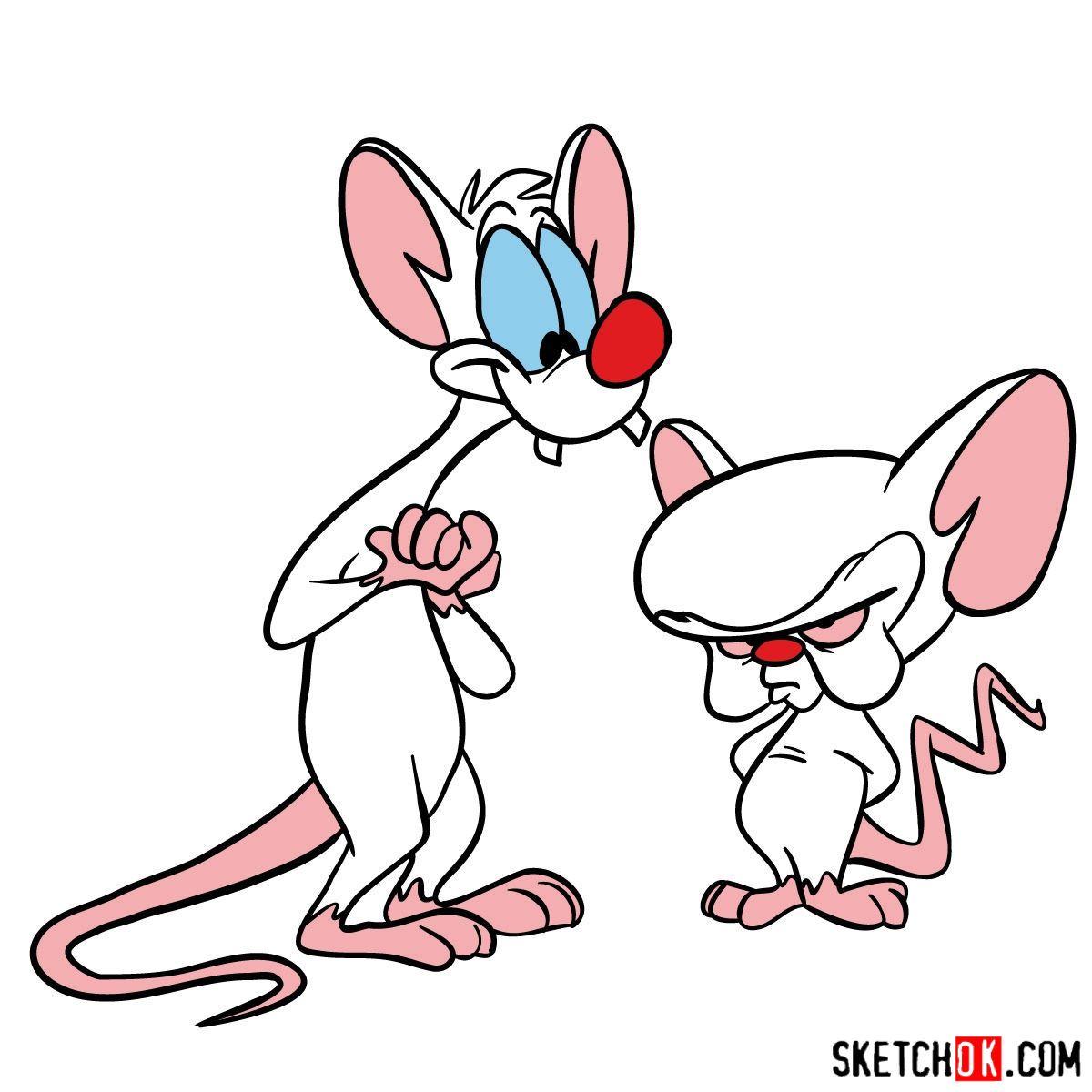 1200x1200 Pinky And The Brain Drawing