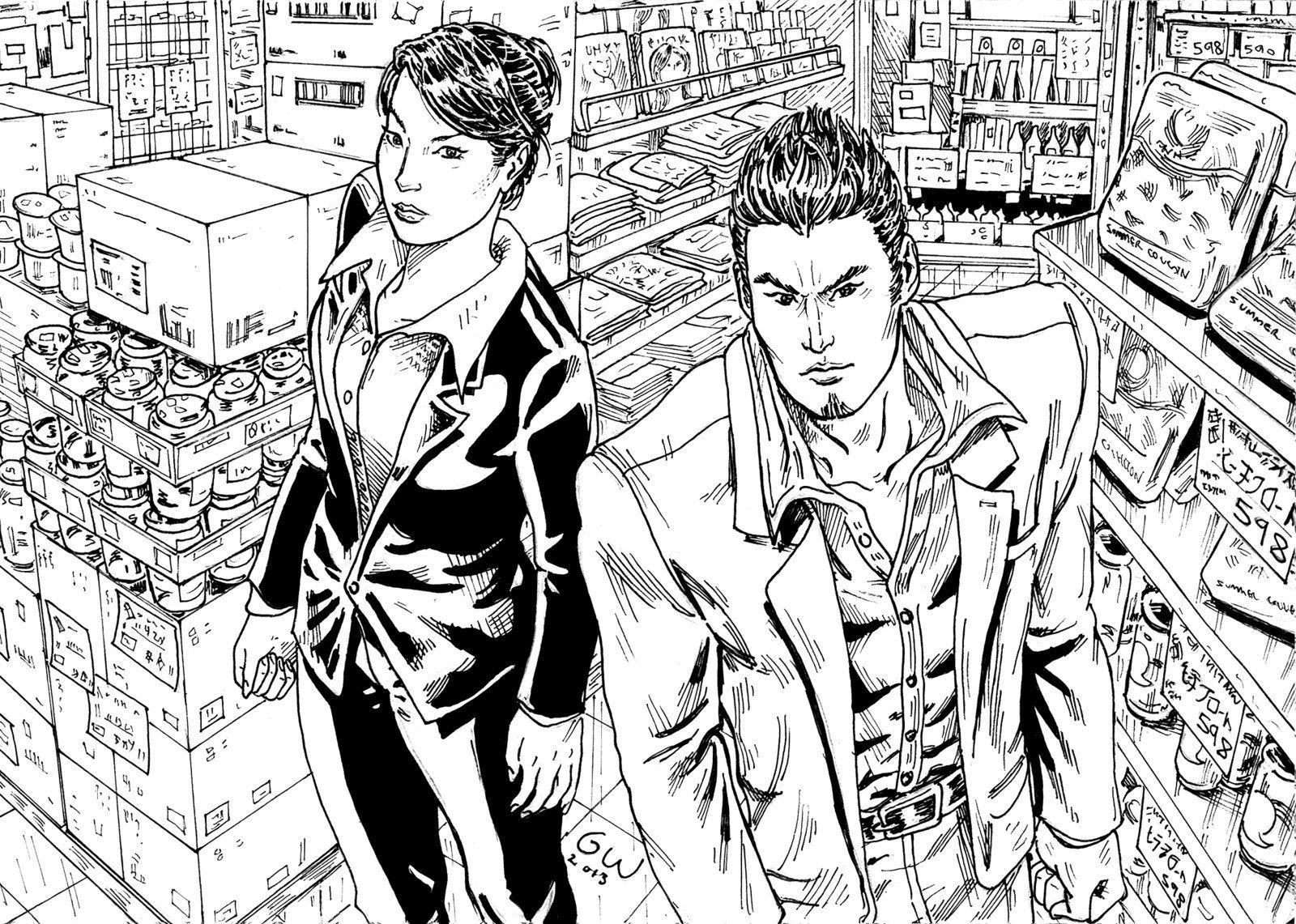 1600x1141 Yakuza ga Gotoku 2