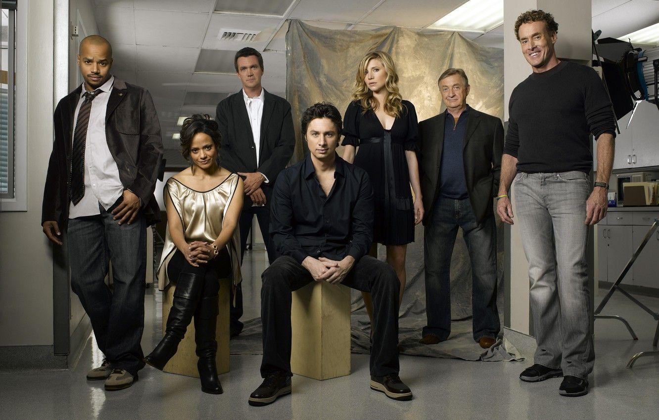 1332x850 Wallpaper actors, Scrubs, Zach Braff, Zach Braff, Sarah Chalke