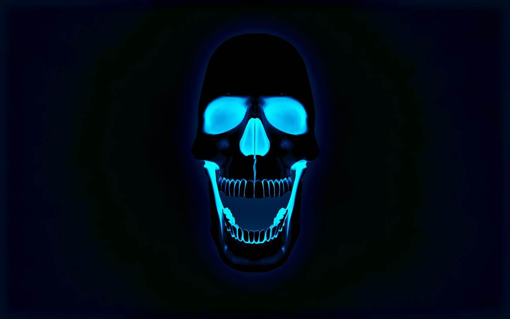 1680x1050 Black Skull Wallpaper 1680x1050