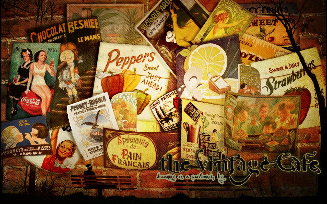 1280x800 Vintage Advertising Wallpaper