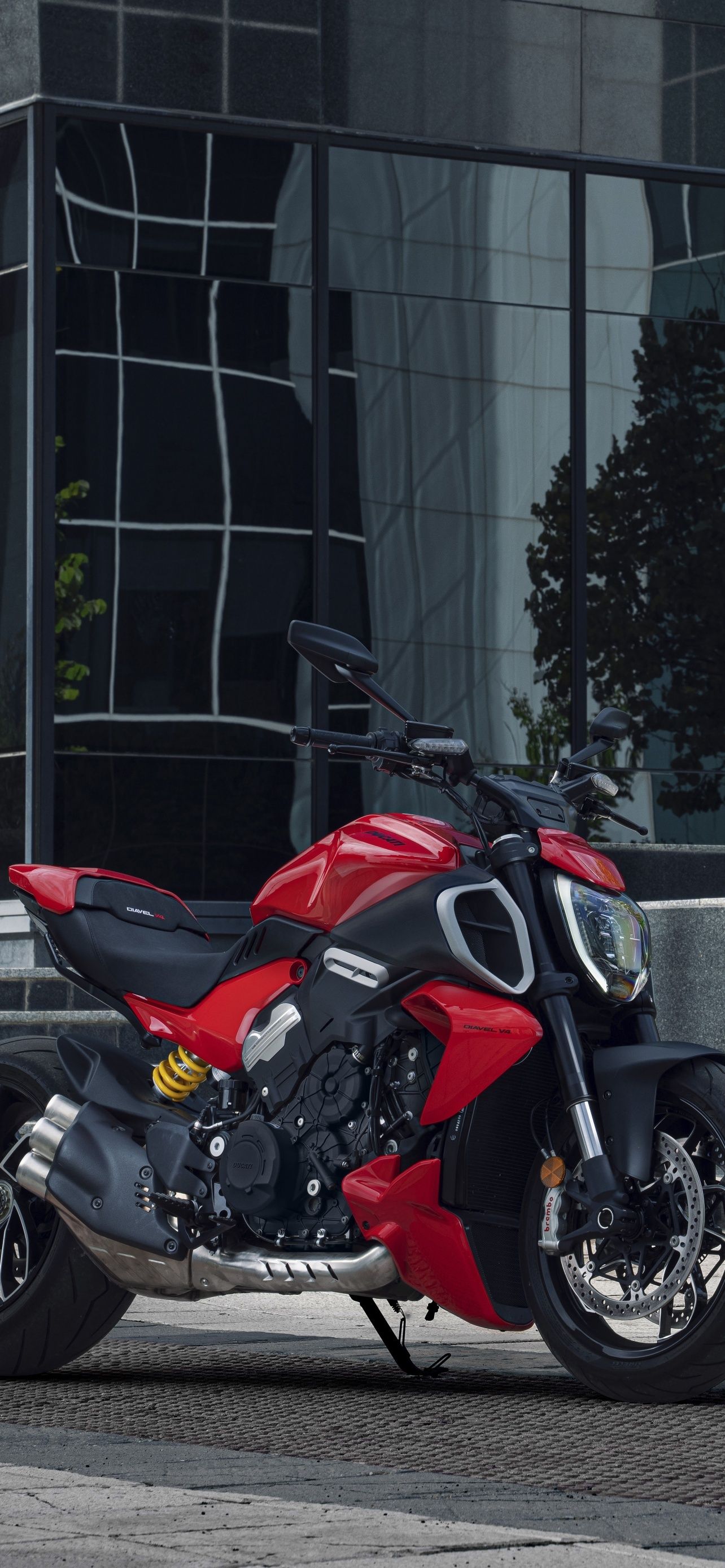 1284x2778 Ducati Diavel V4 Sports Bikes Muscle Cruiser 5K 2023