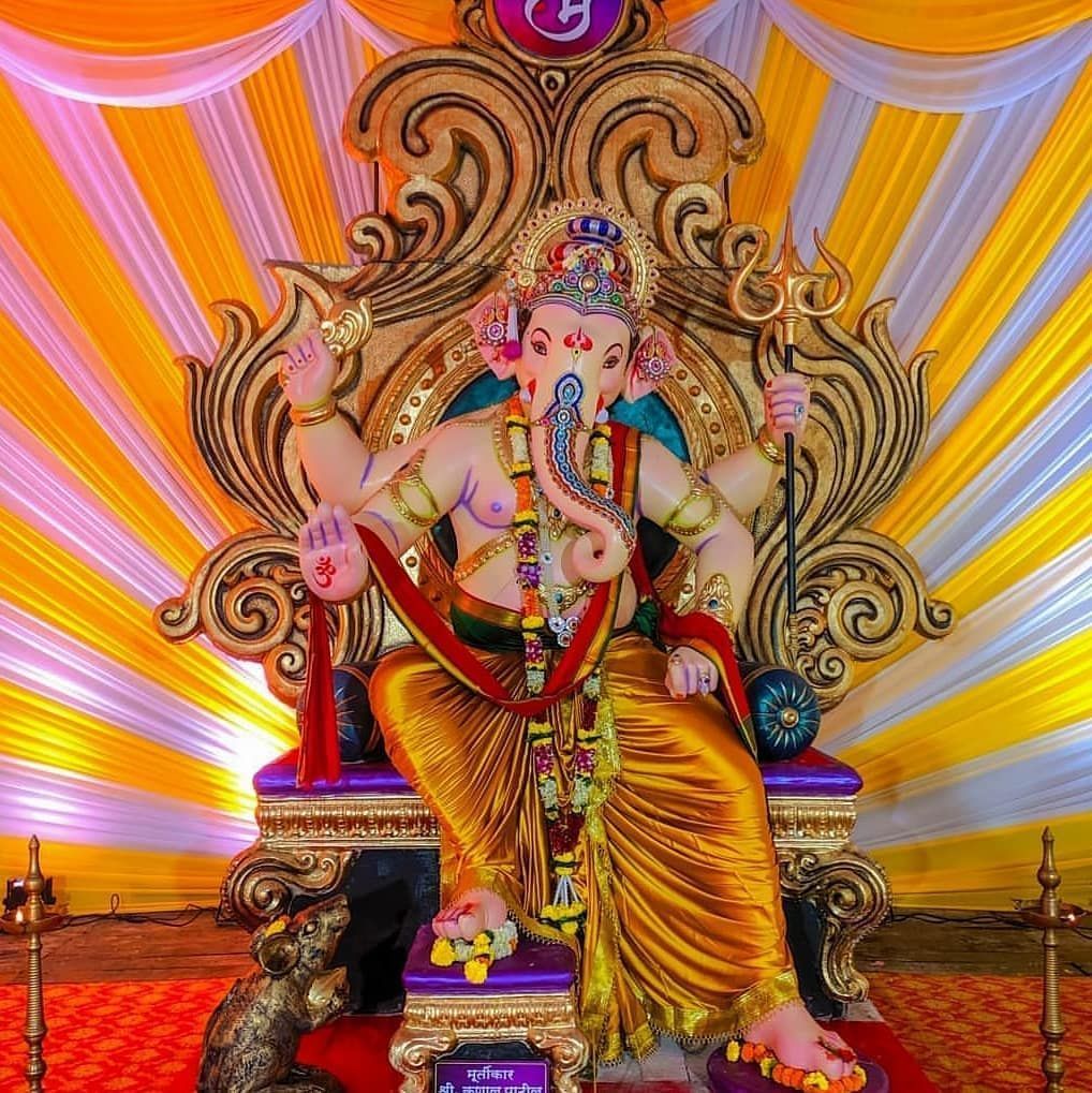 1018x1019 Mumbai Ganpati Wallpaper