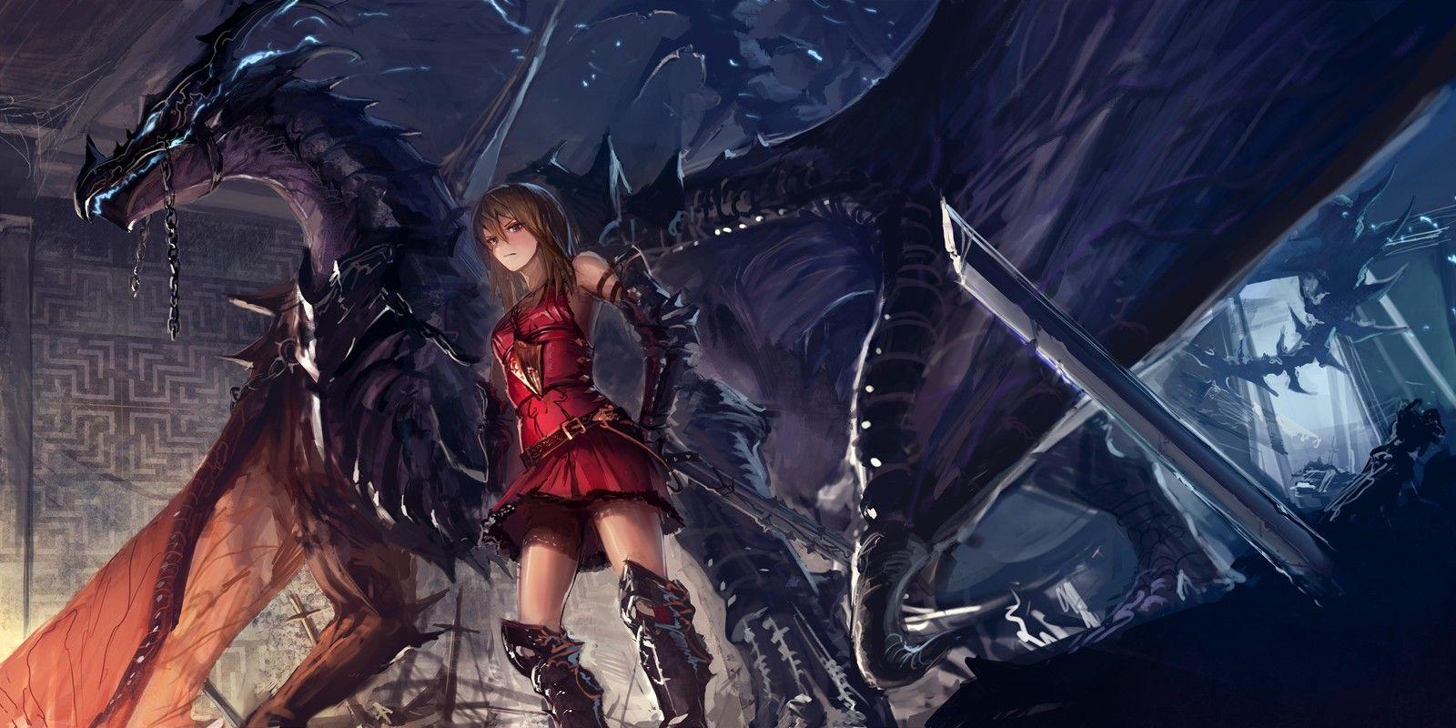 Japanese Anime Dragon Wallpapers  Top Free Japanese Anime Dragon  Backgrounds  WallpaperAccess