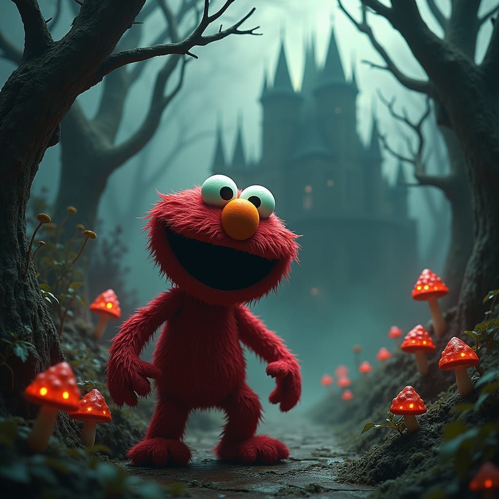 1024x1024 evil elmo Evil Elmo in a Dark Mystical Realm