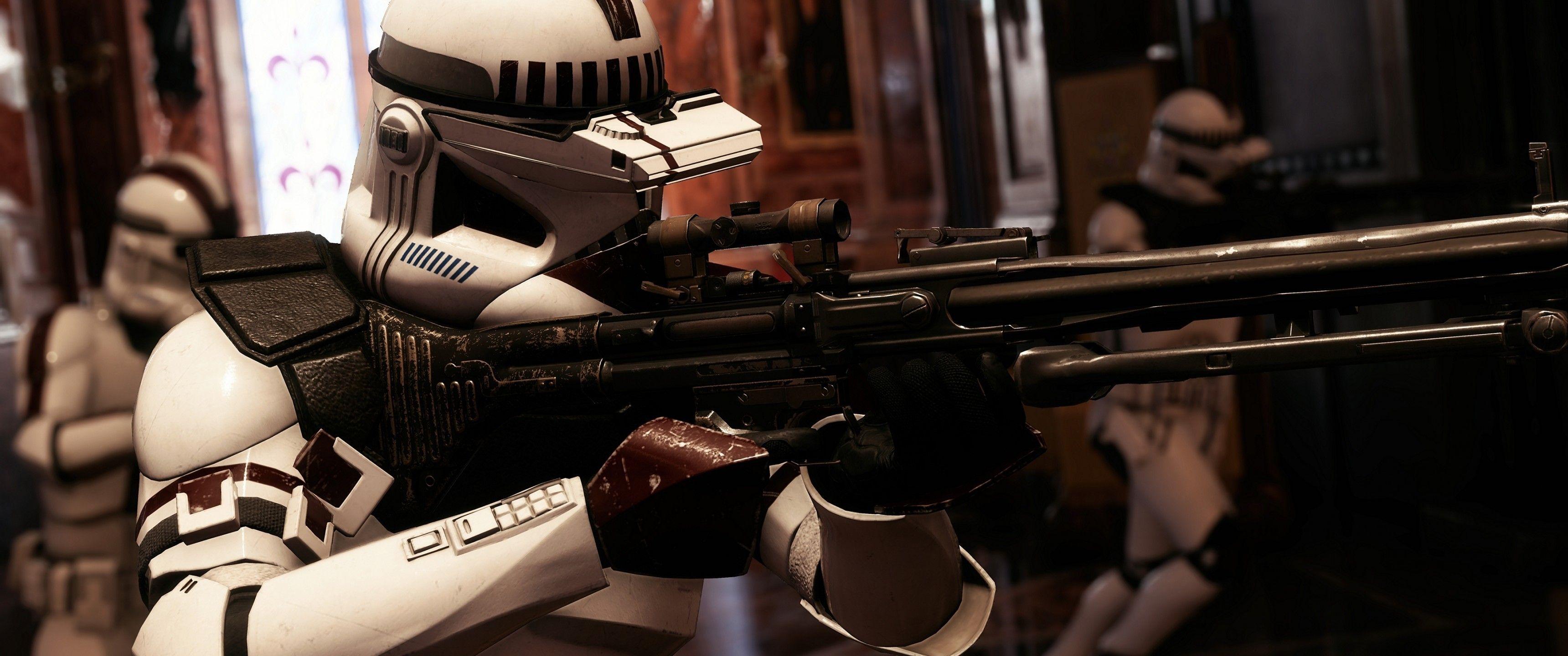 3440x1440 Download 3440x1440 Clone Trooper, Star Wars Battlefront Ii