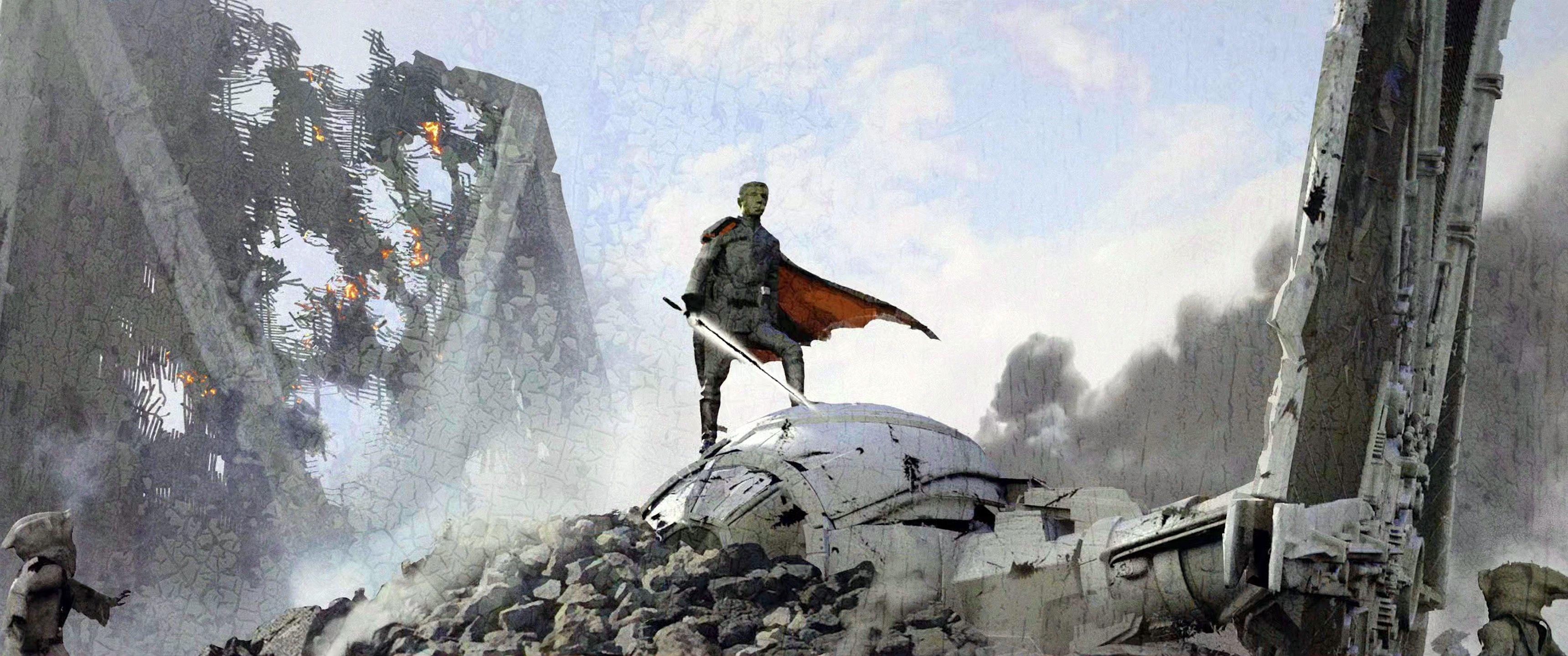 3440x1440 The Mandalorian Episode 8 End Credit Wallpaper 3440x1440