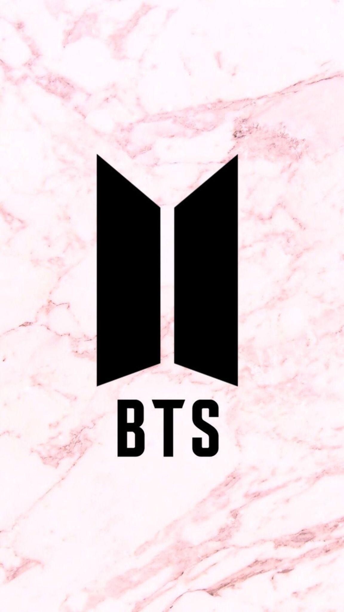1152x2048 Hình nền Logo BTS Pink Marble Pinterest: Buzziiee_B. Bangtan