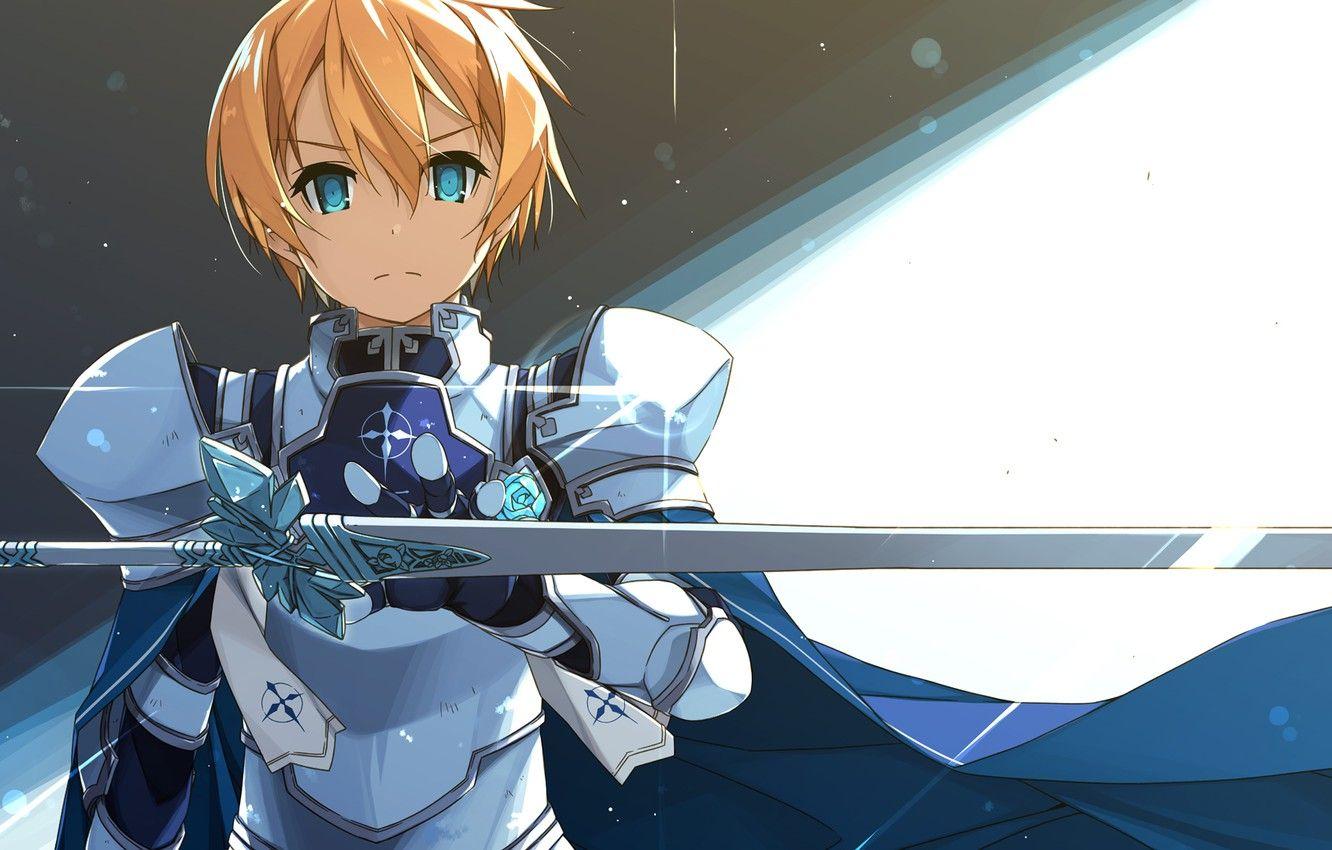 1332x850 Wallpaper sword, eugeo, shikei, sword art online alicization