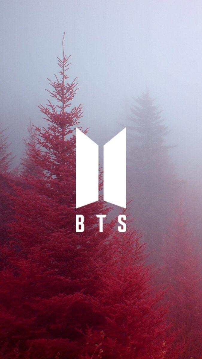 675x1200 BTS_twt hình nền - [WALLPAPER] LOGO MỚI CỦA BTS: Màu đỏ