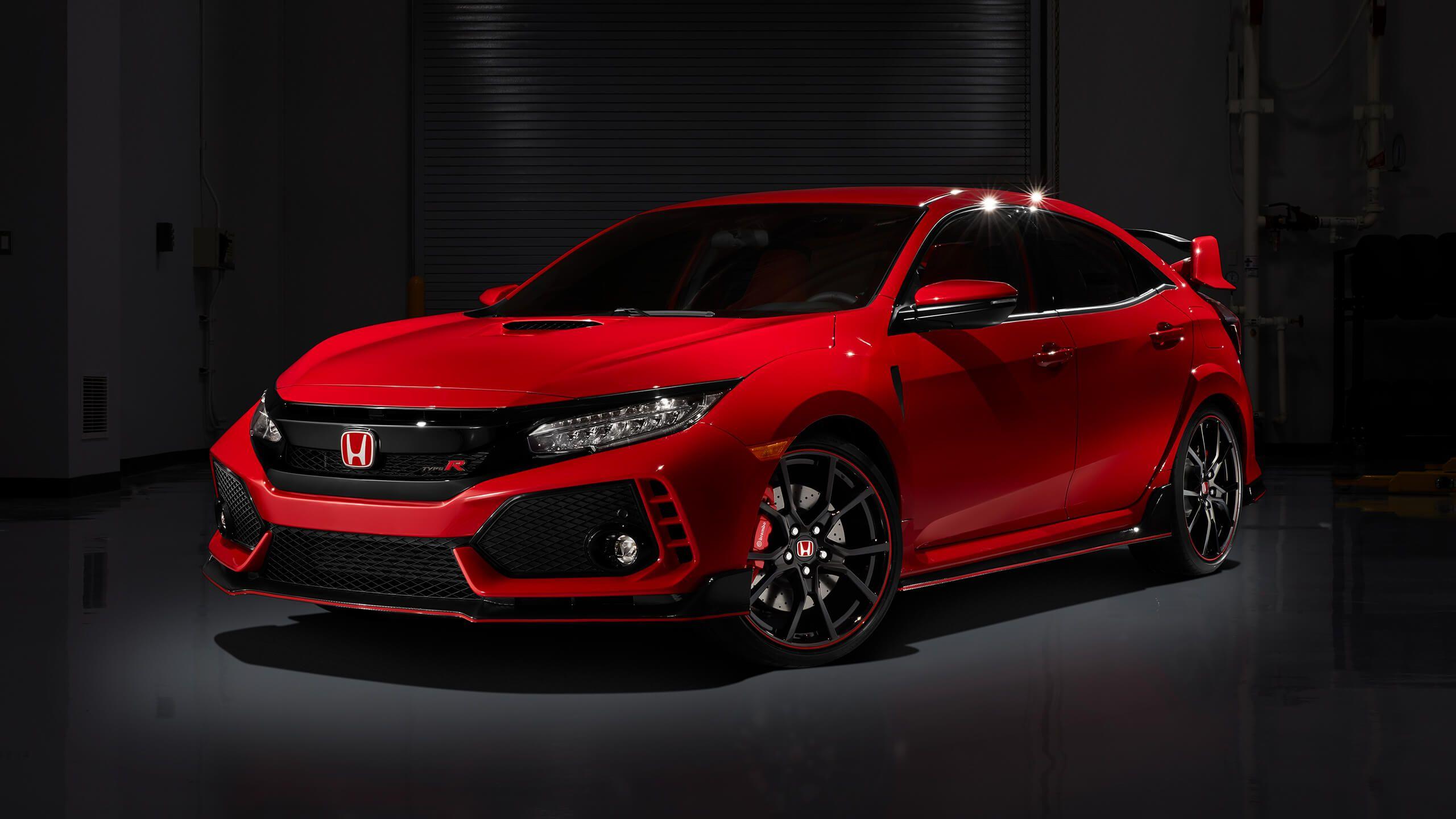 2560x1440 Vehicles #Honda Civic Type R Honda Vehicle Car Red Car HD