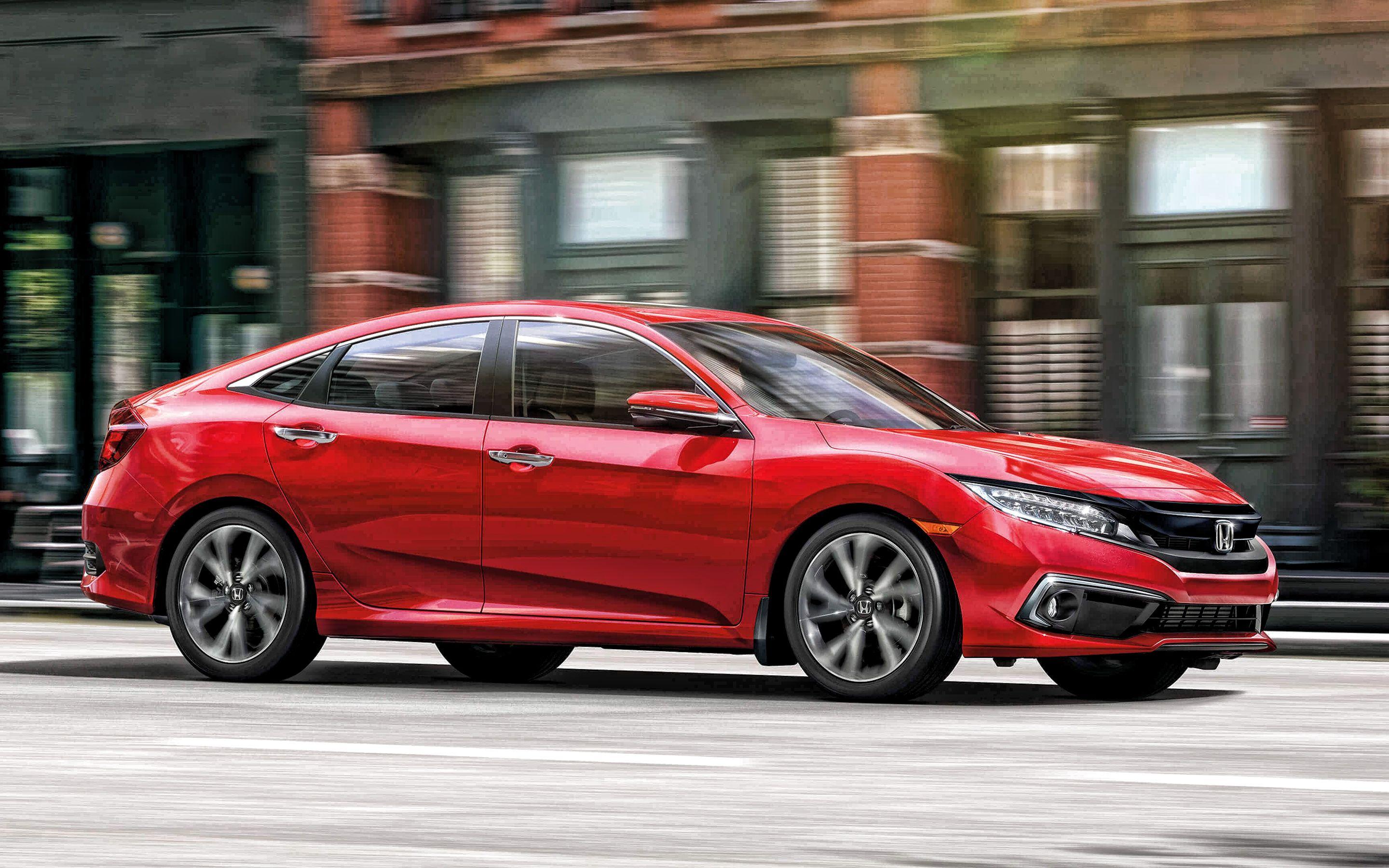 2880x1800 Download wallpaper Honda Civic, exterior, red sedan, new