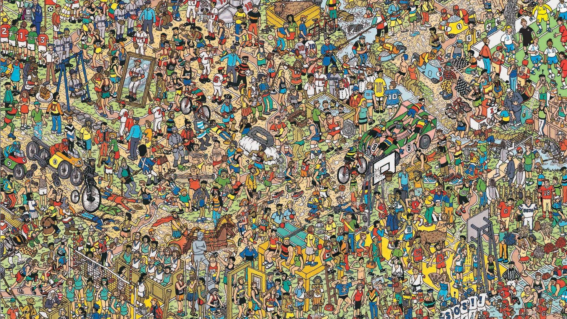 1920x1080 4800x900px. free download. HD wallpaper: waldo puzzles, multi