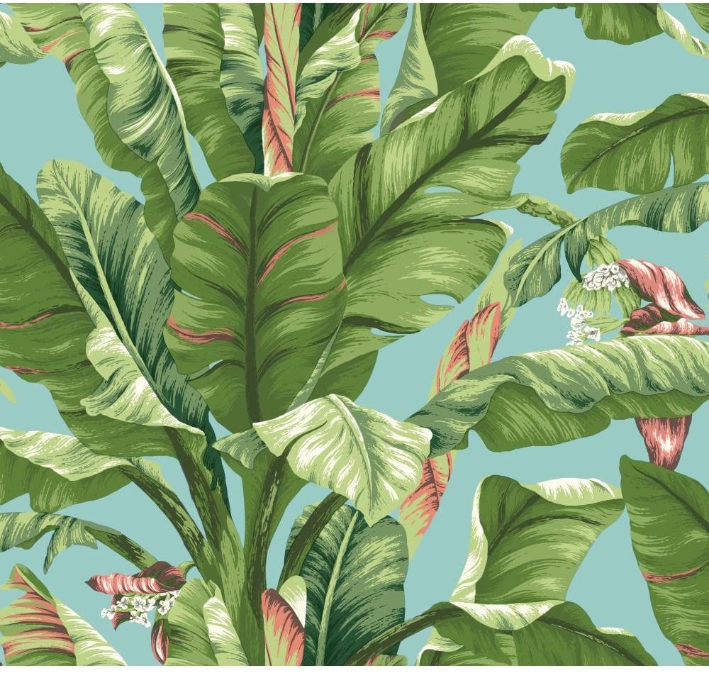 1000x949 York Wallcoverings Tropics Banana Leaf Removable Wallpaper