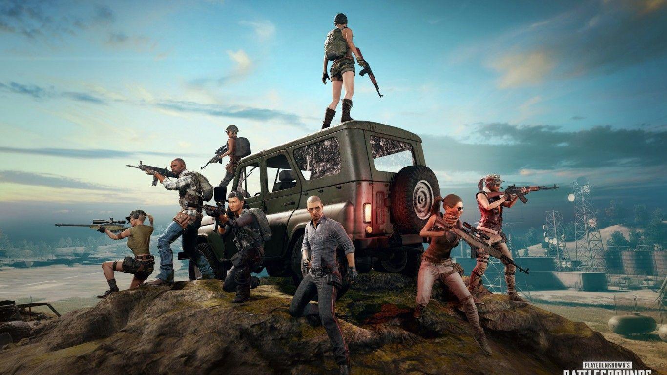 Download wallpaper 1366x768 pubg, helmet guy, a king, android game, tablet,  laptop, 1366x768 hd background, 14775