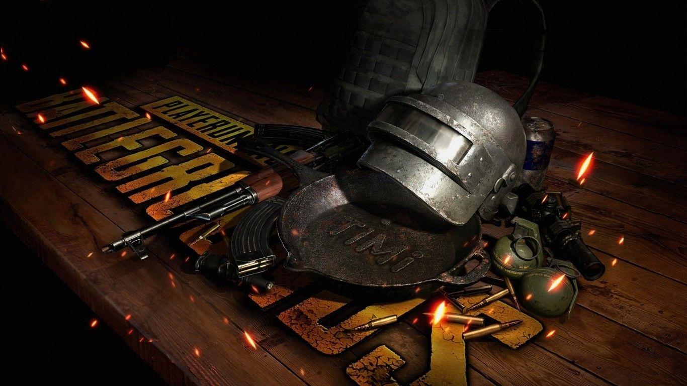 1366x768 Download 1366x768 Pubg, Helmet, Artwork, Playerunknown's