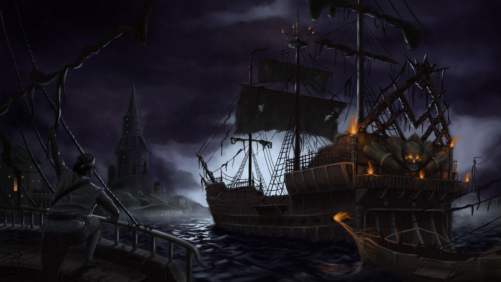 1920x1080 Flying Dutchman Wallpaper