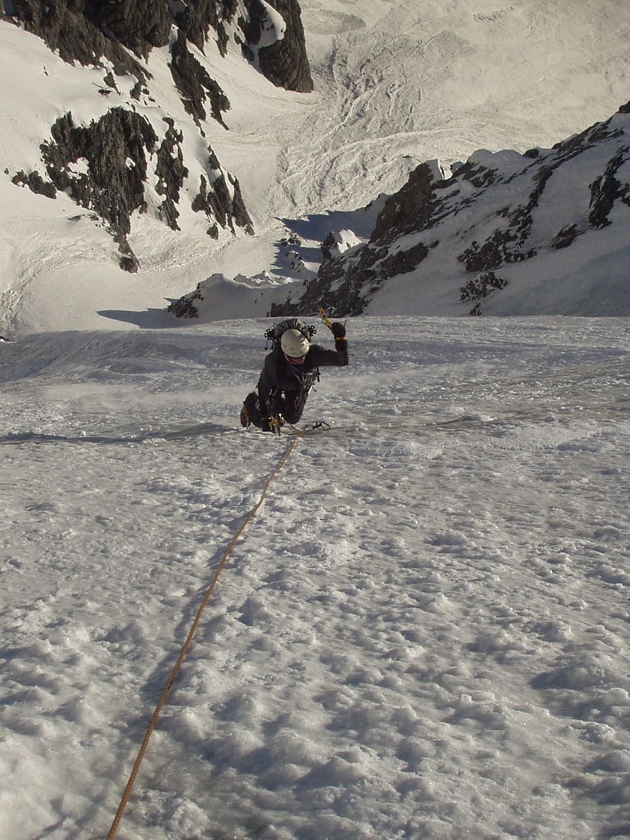 910x1213 HD wallpaper: mountaineering, ice, ice wall, north wall, winter
