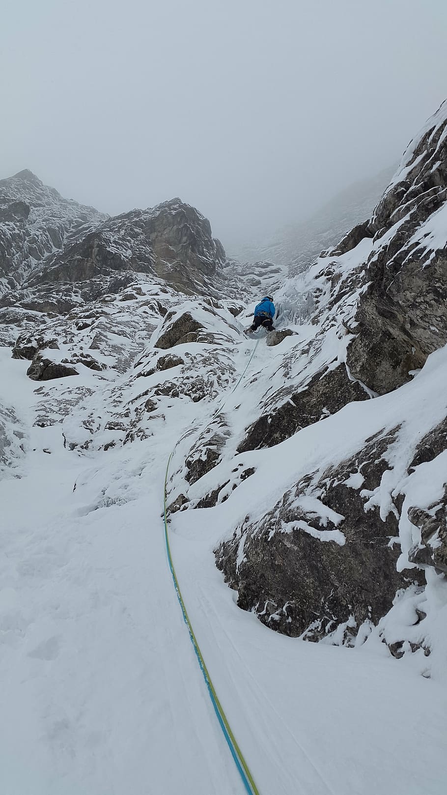910x1618 HD Wallpaper: Mixed Climbing, Ice Climbing, Rock, Allgäu