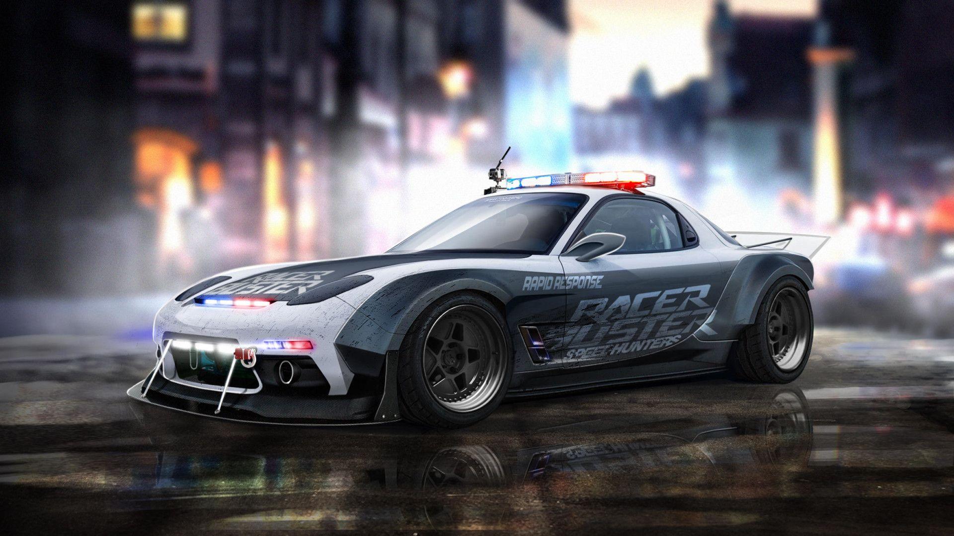 1920x1080 Mazda Rx7 Police Laptop Full HD 1080P HD 4k Wallpaper