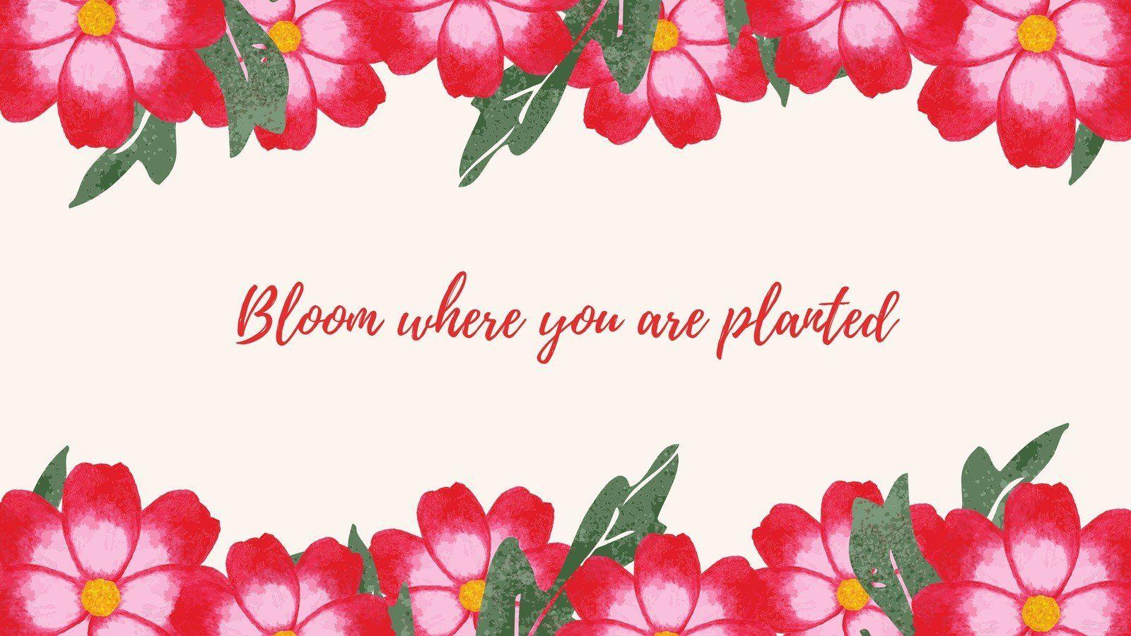 1600x900 Vintage Minimalist Floral Spring Desktop Wallpaper