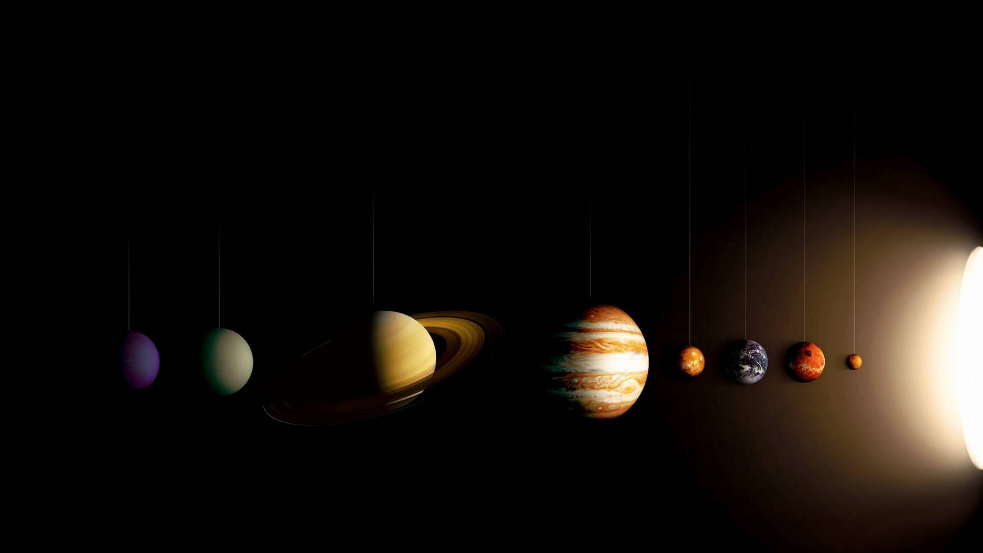1920x1080 HD Solar System Background
